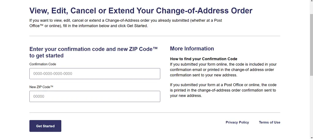 usps mail temporary forwarding form