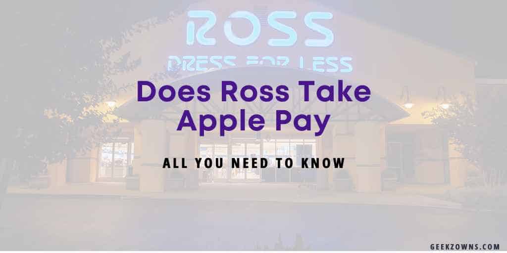 does ross take apple pay