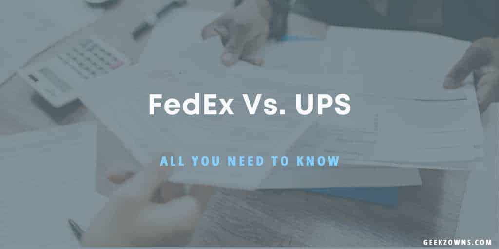 Fedex Vs Ups The Fastest One Geekzowns 9378