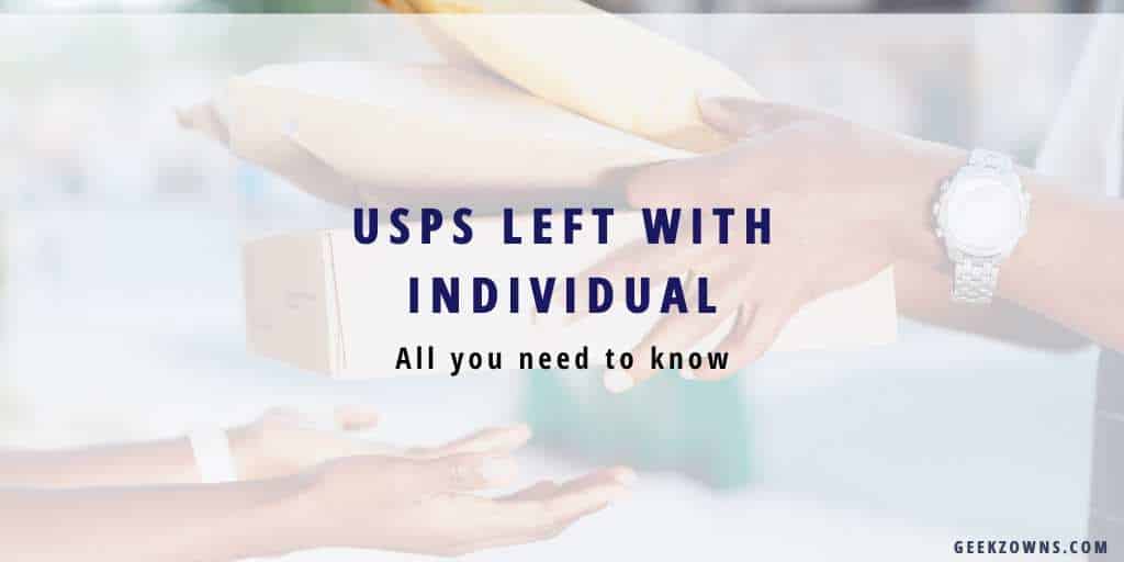 USPS Left With Individual