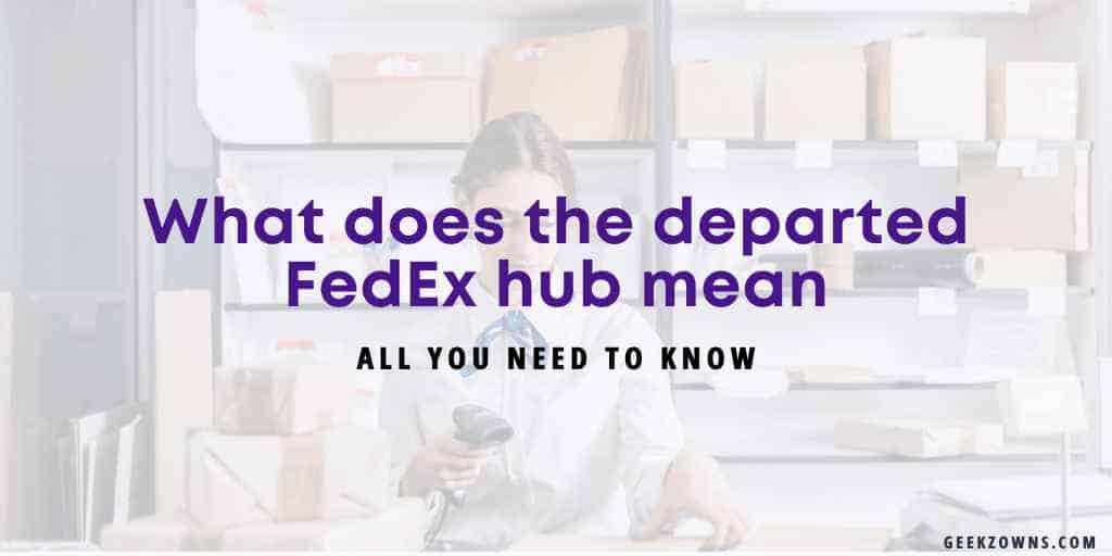 What does the departed FedEx hub mean